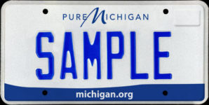 Michigan License plate